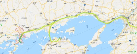 尾道輪行経路1